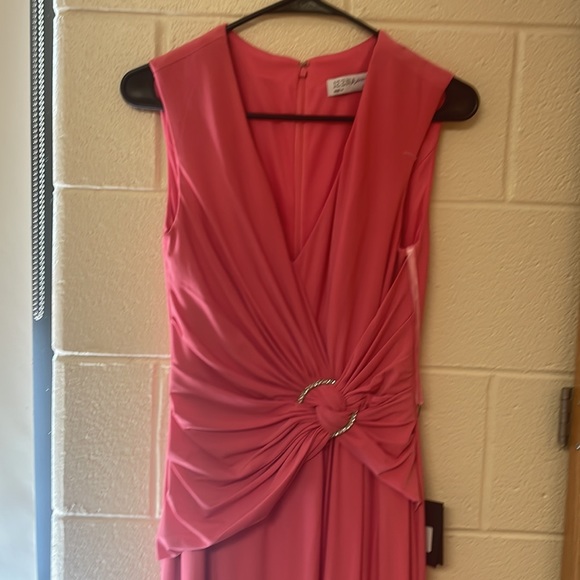 NWT IEENA FOR MAC DUGGAL 26890 DRAPED SIDE KNOT JERSEY GOWN W/ RHINESTONE RING - Picture 5 of 10